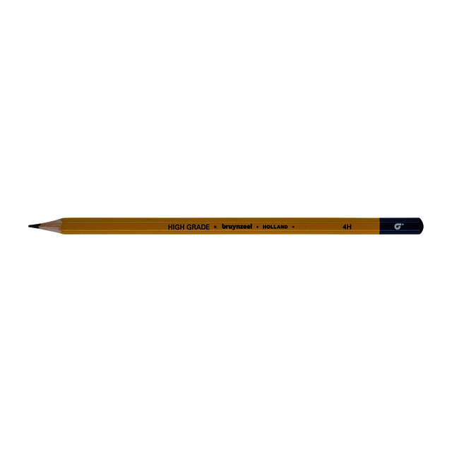 Crayon graphite Bruynzeel Burotek 4H gris
