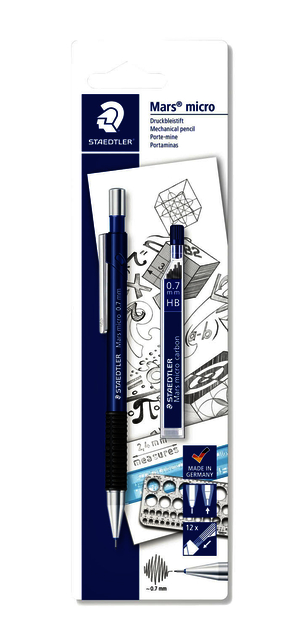 Portemine Staedtler Mars Micro 0,7mm + extra mines