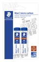 Mine portemine Staedtler Mars Carbon Micro 0,5mm HB blister 2 pièces