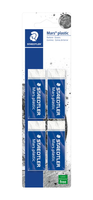 Gomme Staedtler Mars blister 4 pièces
