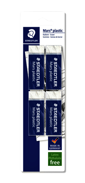Gum Staedtler Mars blister à 4 stuks
