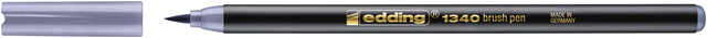 Brushpen edding 1340 zilvergrijs