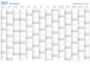 Jaarplanner 2027 Staedtler Lumocolor 84x60cm oprolbaar