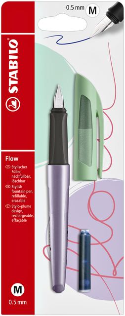 Stylo plume Stabilo Flow Cosmetic fresh lavender