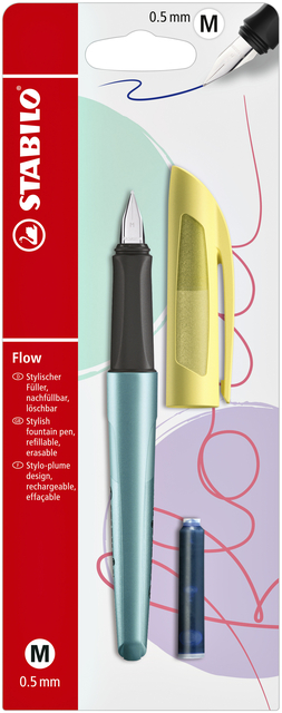 Stylo plume Stabilo Flow Cosmetic citrus chill