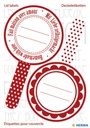 Etiquette HERMA cuisine Home New Look rouge