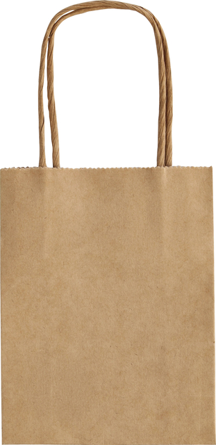 Sac en papier avec poignées 125g/m² 120x150x55mm kraft naturel lot 20 pièces