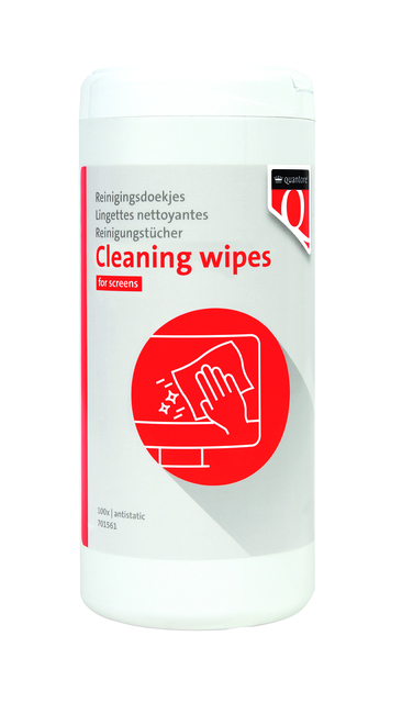 Lingette nettoyante écran Quantore distributeur 100 pièces