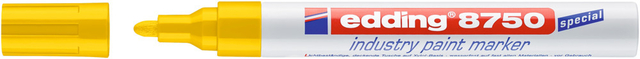Paintmarker edding 8750 industrie 2-4mm geel