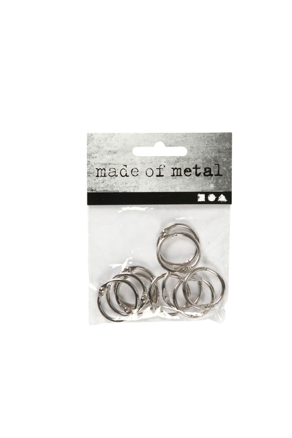 Anneau de reliure Creativ Company 19mm argent 10 pièces