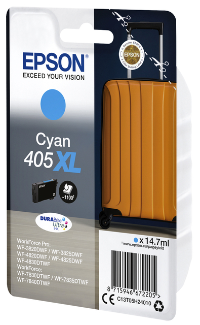 Cartouche d''encre Epson 405XL T05H24 bleu