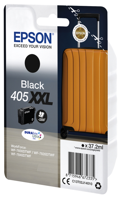 Cartouche d'encre Epson 405XXL T02J14 noir