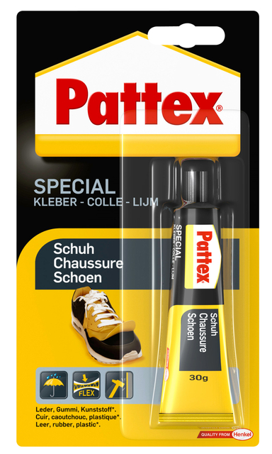 Schoenlijm Pattex tube 30 gram op blister