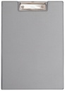 Klembordmap MAUL A4 staand met penlus PVC zilvergrijs