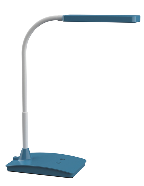 Bureaulamp MAUL Pearly LED voet dimbaar colour vario atlantic blue