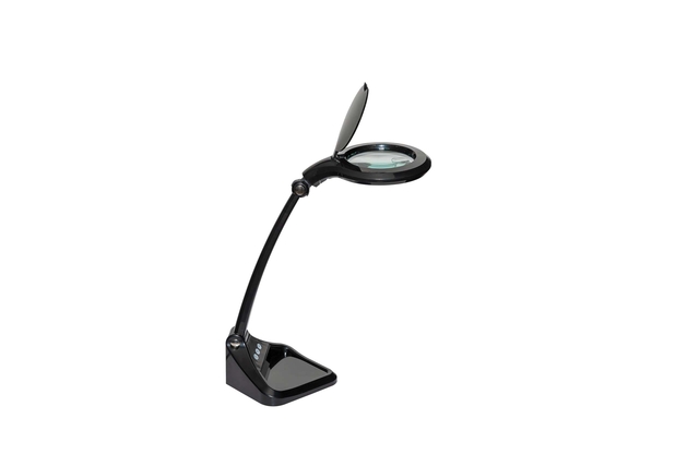 Lampe loupe MAULiris LED intensité variable noir