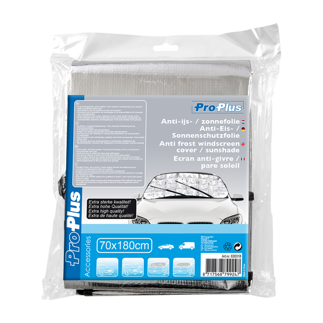 Protège pare-brise anti-givre ProPlus 180x70cm argent