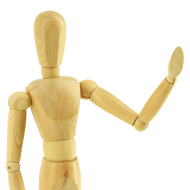 Statuette homme 30cm non laqué