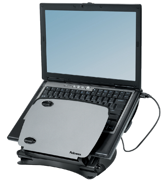 Laptopstandaard Professional series metaal+USB