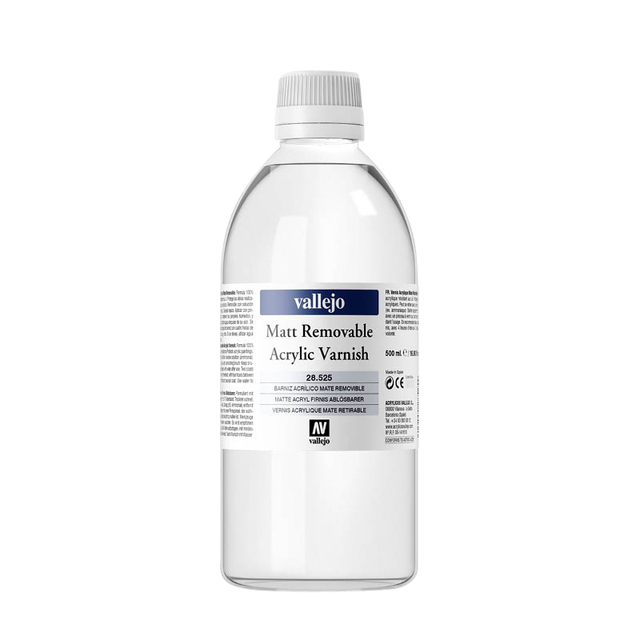 Vernis Acrylicos Vallejo 500ml verwijderbaar 525 mat