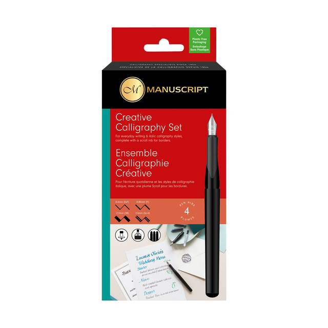 Stylo calligraphie Manuscript MS1106 créatif 4 pièces