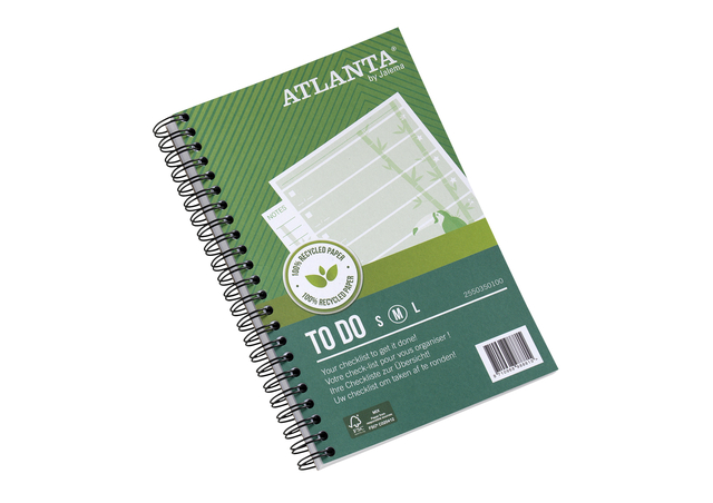 Things to do Djois Atlanta recycled papier Jungle 125x195mm 100 vel 70gr groen 2 stuks