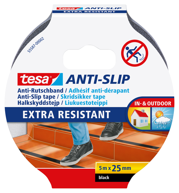 Anti-slip tape tesa® 5mx25mm zwart