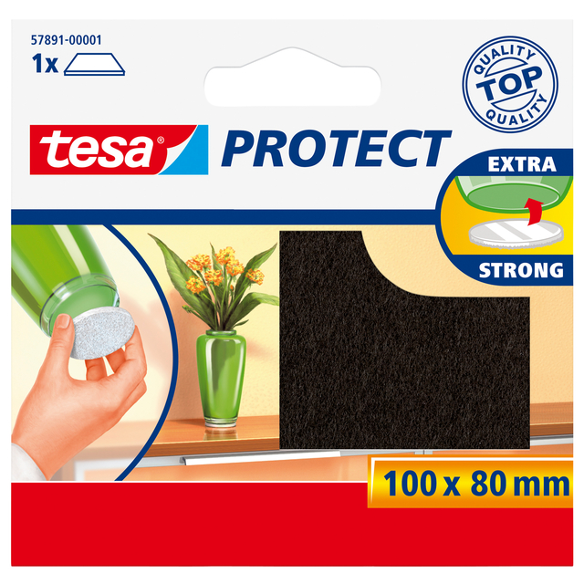 Beschermvilt tesa® Protect anti-kras  80x100mm bruin