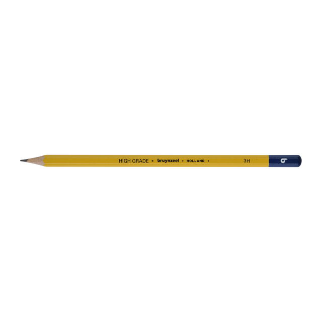 Crayon graphite Bruynzeel Burotek 3H gris