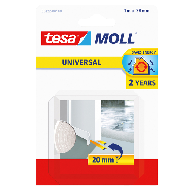 Ruban de calfeutrage  tesamoll® Universal porte 1mx38mm blanc