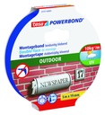 Ruban de montage tesa® Powerbond Outdoor double face 5mx19mm transparent