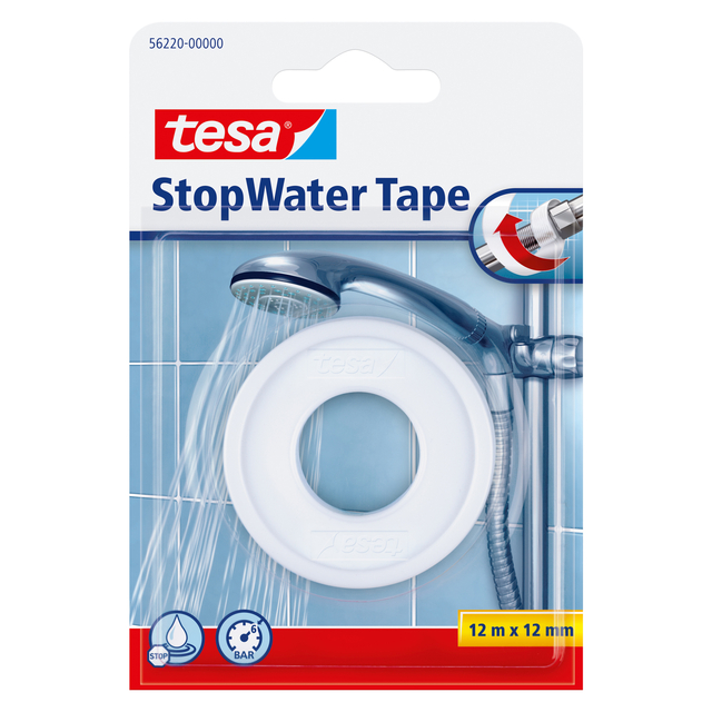 Reparatietape  tesa® StopWater 12mx12mm wit