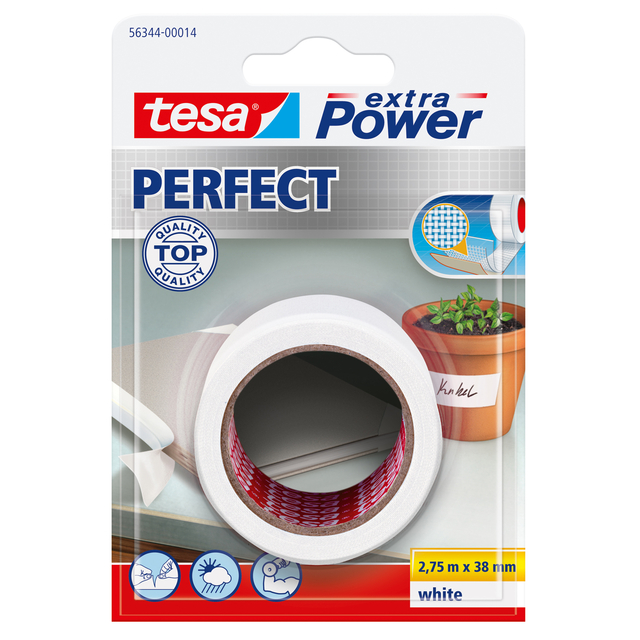 Reparatietape tesa® extra Power Perfect 2.75mx38mm wit