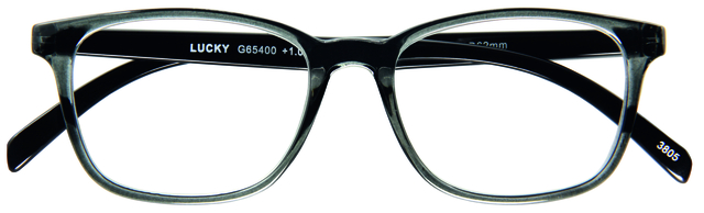 Lunettes de lecture I Need You +1.00 dpt Lucky gris-noir