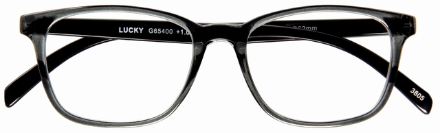 Lunettes de lecture I Need You +2.00 dpt Lucky gris-noir