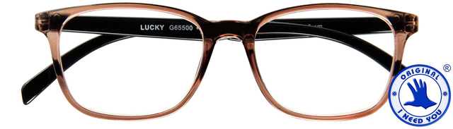 Lunettes de lecture I Need You +1.50 dpt Lucky marron-noir