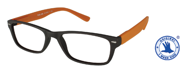 Lunettes de lecture I Need You +1.00 dpt Feeling marron-orange