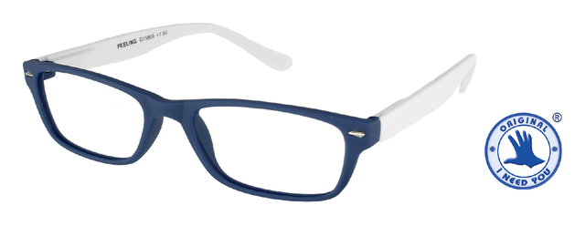 Lunettes de lecture I Need You +2.50 dpt Feeling bleu-blanc