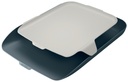 Corbeille à courrier Leitz Cosy avec organiseur de bureau gris