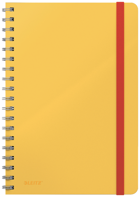 Cahier de notes Leitz Cosy B5 spirale ligné 160 pages 100g jaune