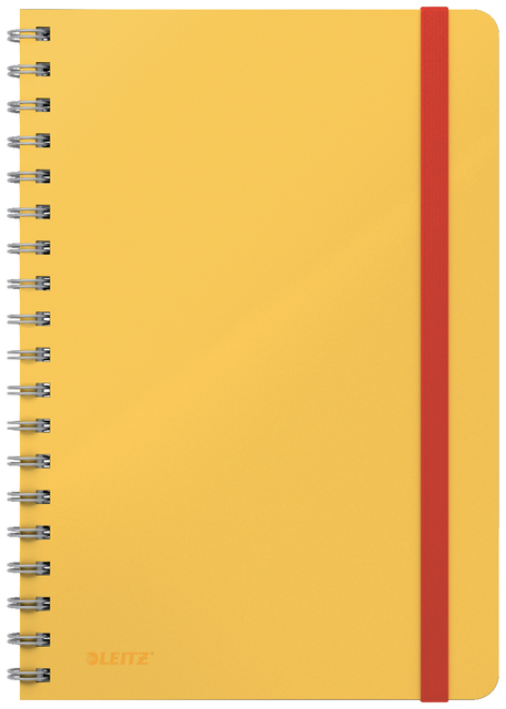 Cahier de notes Leitz Cosy B5 spirale ligné 160 pages 100g jaune