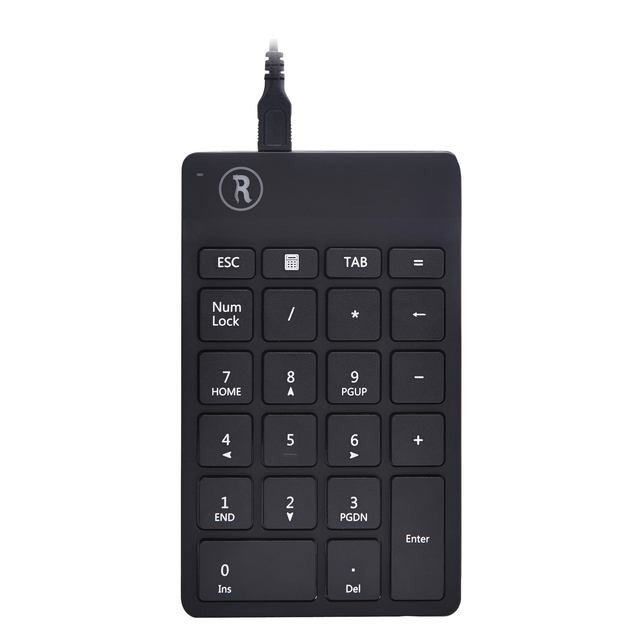 Pavé numérique ergonomique R-Go Break filaire noir