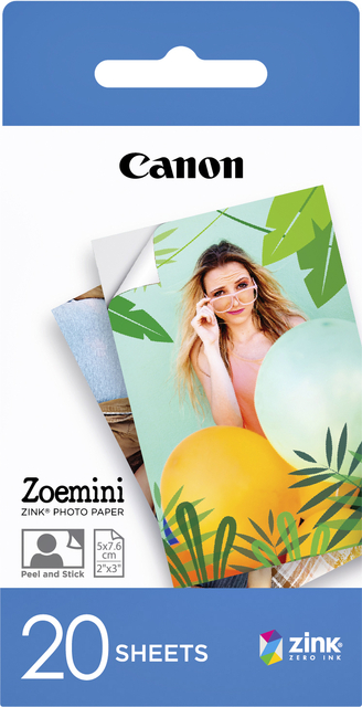 Papier photo Canon Zoemini ZP-2030 20 feuilles