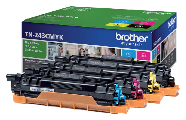 Cartouche toner Brother TN-243 noir + 3 couleurs