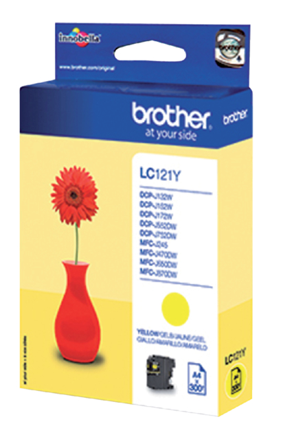 Inktcartridge Brother LC-121Y geel