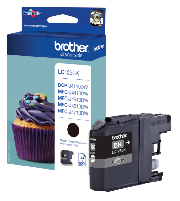 Inktcartridge Brother LC-123BK zwart