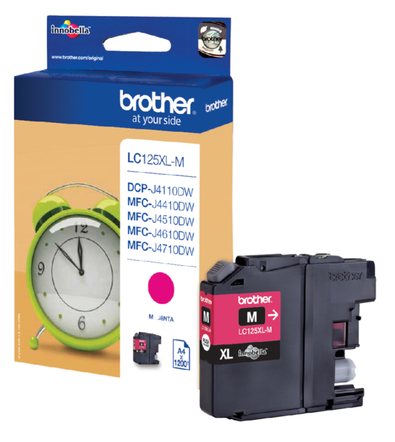 Inktcartridge Brother LC-125XLM rood