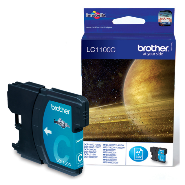 Inktcartridge Brother LC-1100C blauw