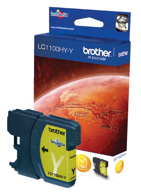 Inktcartridge Brother LC-1100HYY geel