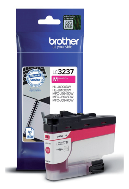 Cartouche d'encre Brother LC-3237M rouge